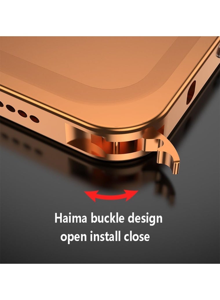 For iPhone 17 Pro Case 2-in-1 Aluminum Bumper Camera Protective Cover Lightweight Thin Ultra Strong Heat Dissipation Impact - Image 4