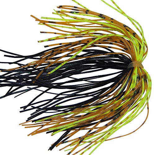 Shaddock Fishing Silicone Jig Skirts DIY Rubber Fishing Jig Lures 12 Bundles 50 Strands Fishing Bait Accessories Spinnerbaits Buzzbaits Spoon Blade Squid Skirt Replacement Part, Fly Tying Material Color Random - Image 5