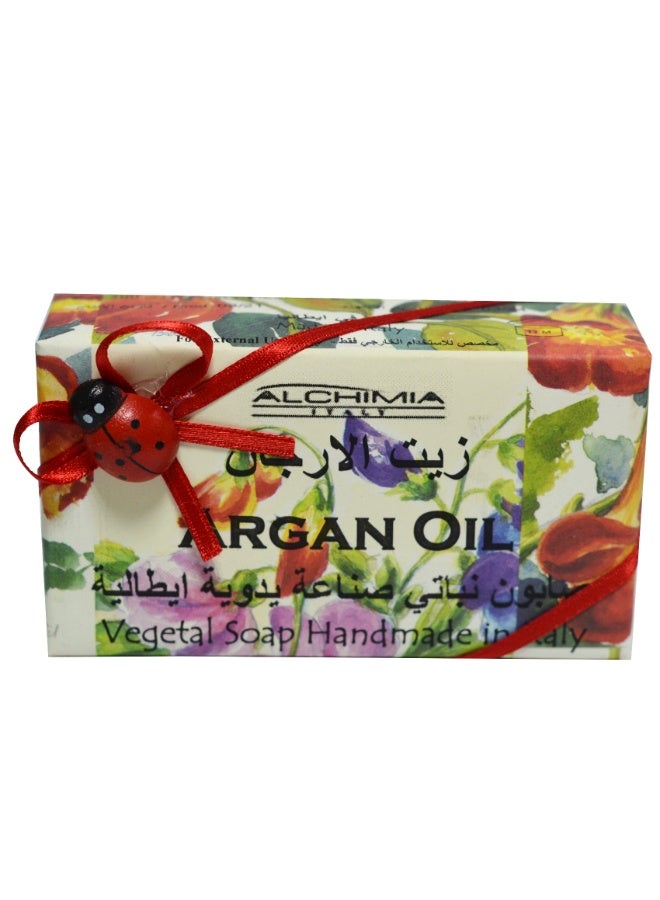 Alchimia Vegetal Soap Argan Oil 200G | Nourishing Italian Bar Soap with Argan Oil | Nourish and moisturize the skin| Maintain skin hydration |Suitable for and all skin types - Image 1