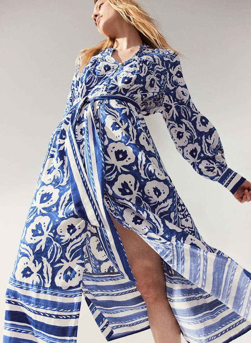اتش اند ام Floral Belted Dress