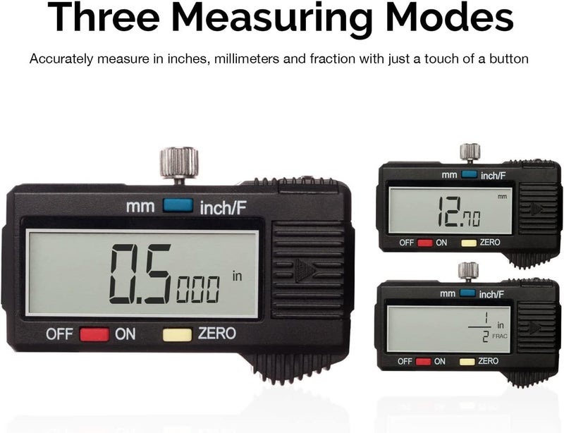 NEIKO 01407A Electronic Digital Caliper Measuring Tool, 0-6 Inches Stainless Steel Construction with Large LCD Screen Quick Change Button for Inch Fraction Millimeter Conversions, Digital Caliper Measurement Tool - Image 3
