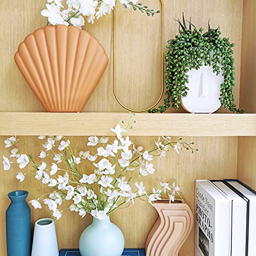 Supla 4 pcs Artificial Hanging Succulents Faux Burro's Tail Picks Trailing String of Pearls Succulent Greenery Sprays 13.4" L for Basket Planter Centerpiece Floral Arrangement Indoor Outdoor Decor - Image 3