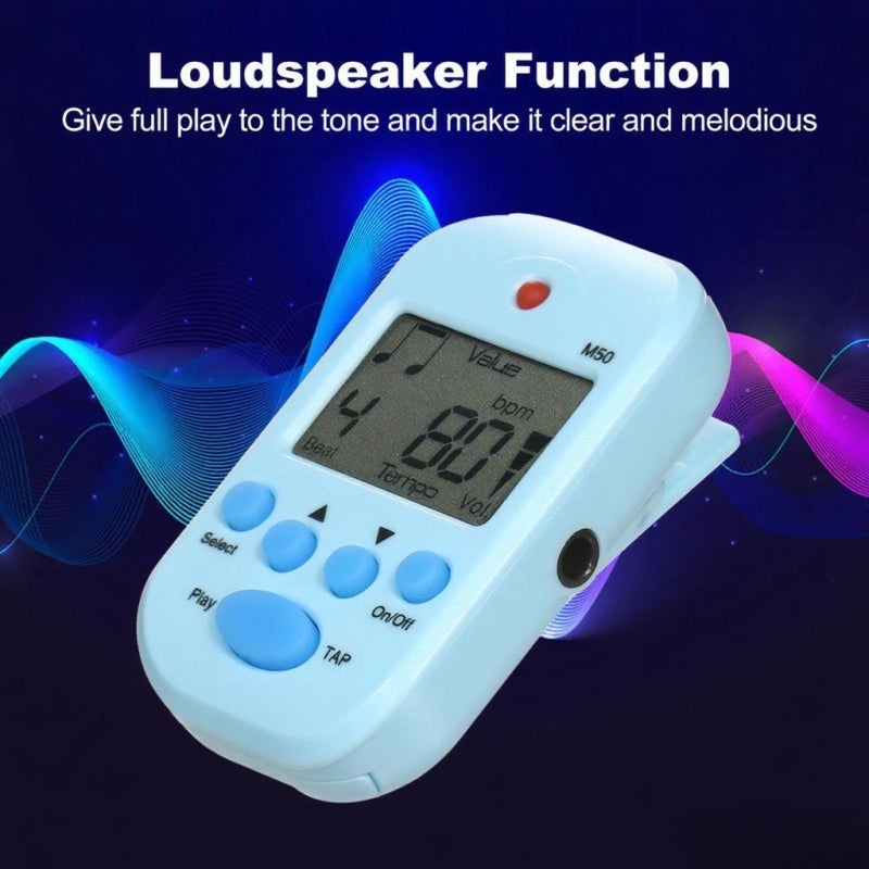 Meideal Mini Digital Metronome M50 Tempo Metronome Clip-On Electronic Metronome Pocket Metronome Suitable for Guitar Piano Violin Drum and Other Instruments - Image 4