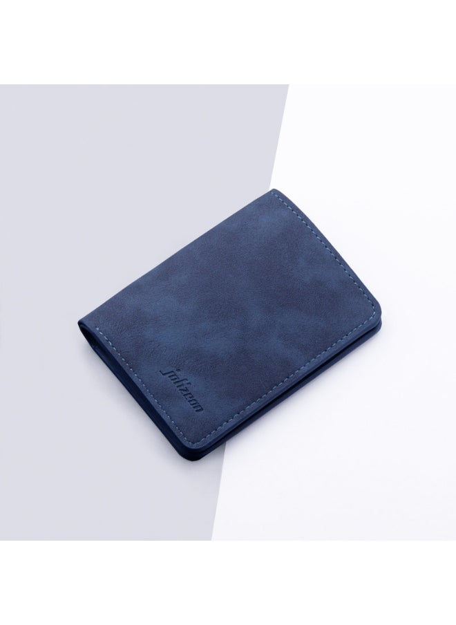 Mini Wallet Slim Multi-Card Holder Men1021 vertical 5 card dark blue 1021 vertical 5 card dark blue