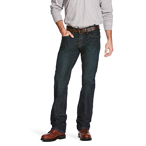 ARIAT Men’s Rebar M5 Straight DuraStretch Basic Stackable Straight Leg Jean - Image 1