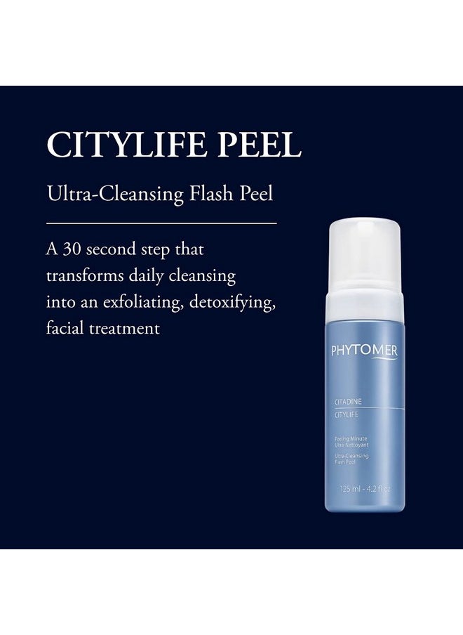 Phytomer - Citylife Ultra Cleansing Facial Peel Detoxifying Clarifying Facial Treatment Hydrating Exfoliator For Soft Smooth Skin Rapid Beauty Treatment For Dull Skin 125Ml - Image 1