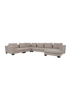 ROYAL FURNITURE Sofable modular with poof 405x206x72 cm, relax and comfortable sofa set  - Image 2
