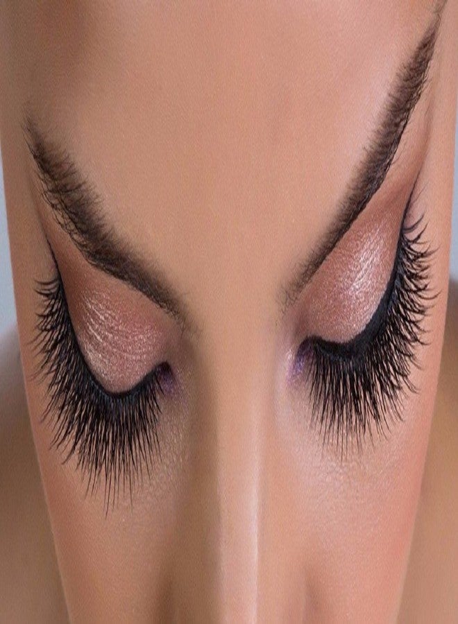 YABINA 1 Pairs Box Long Cross Mink Makeup Natural 3D Fake Thick Black False Eyelashes 008 - Image 2