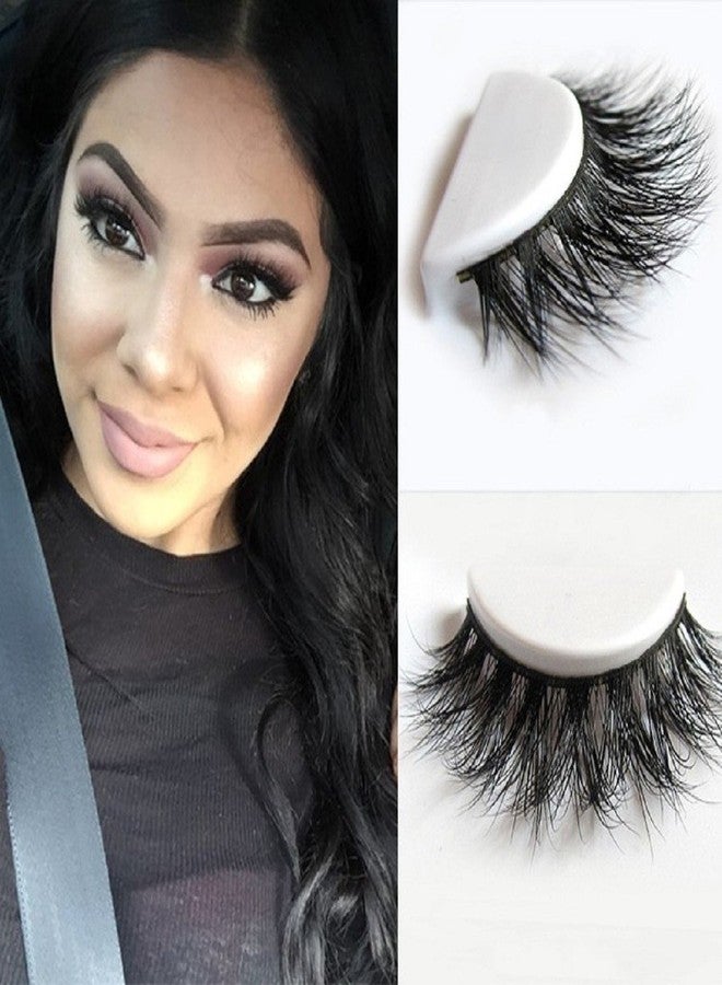 YABINA 1 Pairs Box Long Cross Mink Makeup Natural 3D Fake Thick Black False Eyelashes 008 - Image 1