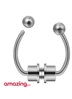 amazing.EGP Nose Piercing No Piercing Magnetic Stainless Steel Hypoallergenic |ِamazingEGP| No Need Piercing Copper Nose Ring Crystal Non-Piercing For Men Women No Piercing No Pain (SILVER)  - Image 4
