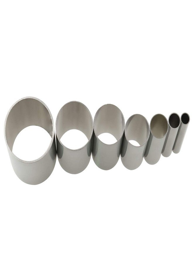 تيج قاطع ثقوب الطين من Tegg، 7 قطع من الفولاذ المقاوم للصدأ، ثقب دائري مجوف، مثقب طين، أداة ثقب قوالب الفخار - Image 2