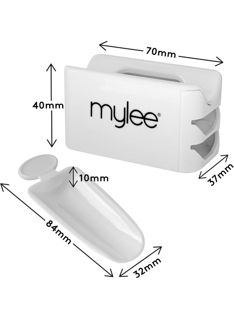 mylee Glitter Catcher Two Tray Design for Applying Glitter Dip and Acrylic Powder Nail Dipping Recycling Tool Vegan and Cruelty Free - Image 4