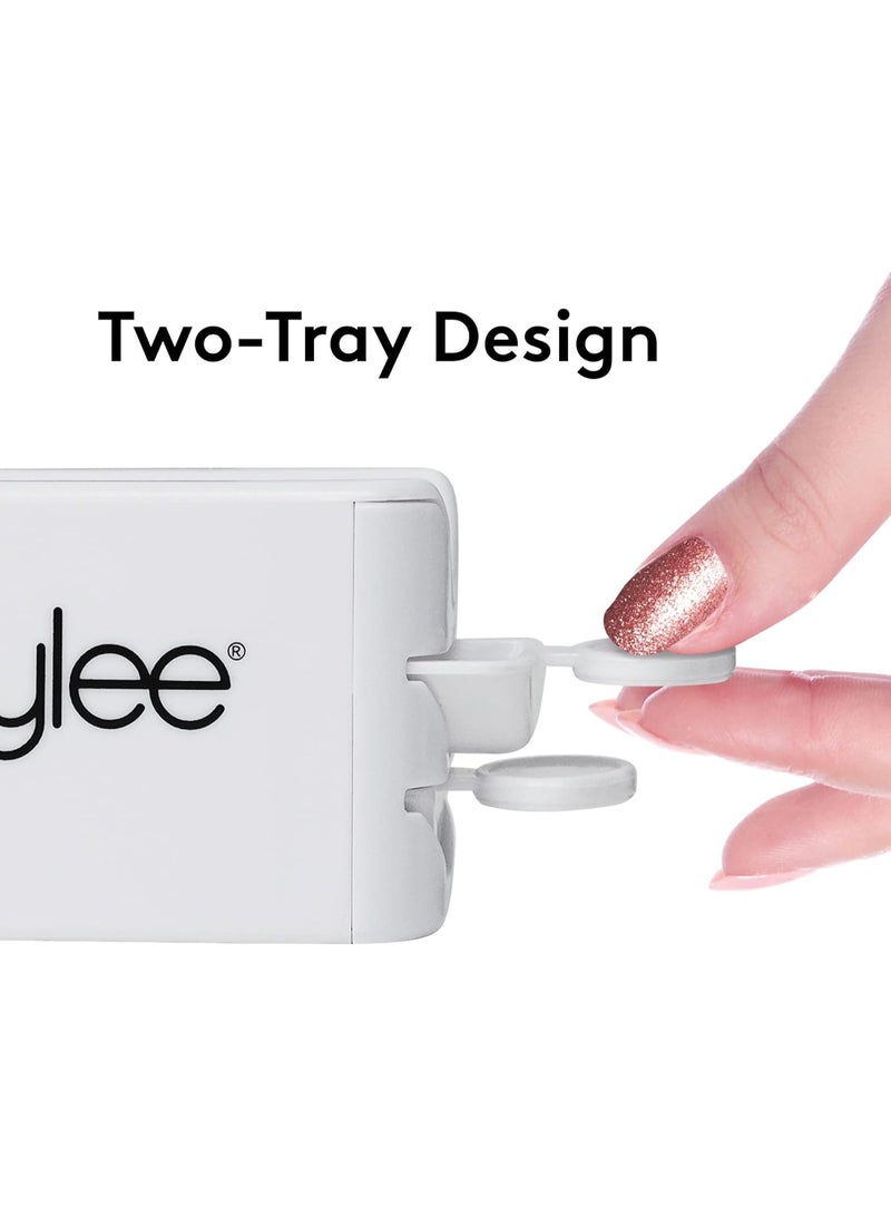 mylee Glitter Catcher Two Tray Design for Applying Glitter Dip and Acrylic Powder Nail Dipping Recycling Tool Vegan and Cruelty Free - Image 2