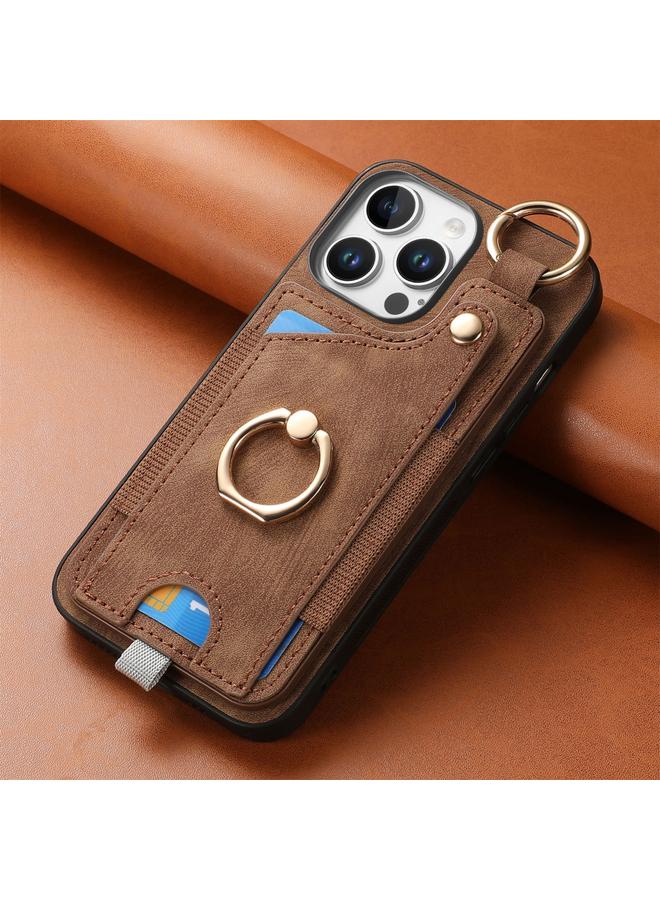 إيروريكس جراب هاتف iPhone 16 Pro بتصميم كلاسيكي مع حلقة تعليق وحقيبة بطاقات - Image 4