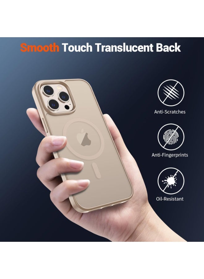 أكاليكس جراب مغناطيسي غير لامع لهاتف iPhone 11 Pro Max [مقاوم للصدمات ونحيف]، غطاء خلفي صلب غير لامع بحماية عالية الجودة |تيتانيوم صحراوي - Image 3