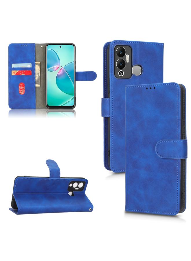 Green Tiger Case For Infinix Hot 12 Play Skin Feel Magnetic Flip Leather Phone Case  - Image 1
