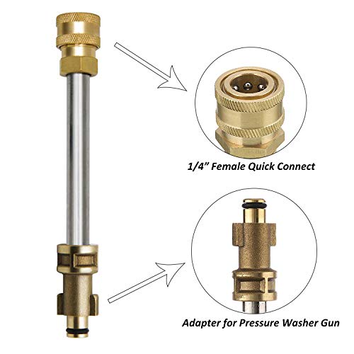 STYDDI Pressure Washer Gun Adapter with 1/4” Quick Connector, Quick-Connect Pressure Washer Replacement Spray Wand Compatible with Portland 1750 Electric Power Washer - Image 3