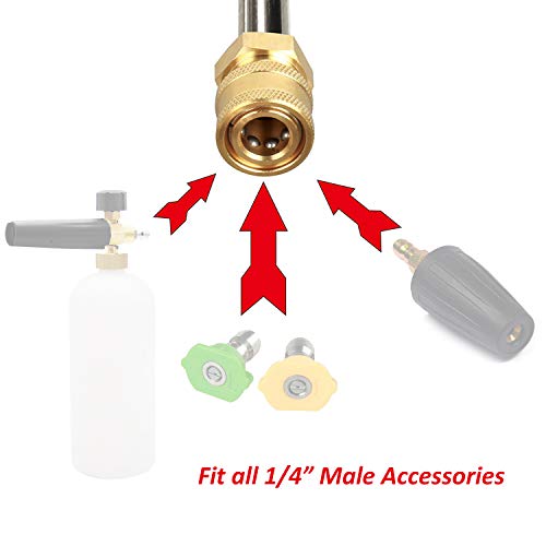 STYDDI Pressure Washer Gun Adapter with 1/4” Quick Connector, Quick-Connect Pressure Washer Replacement Spray Wand Compatible with Portland 1750 Electric Power Washer - Image 4