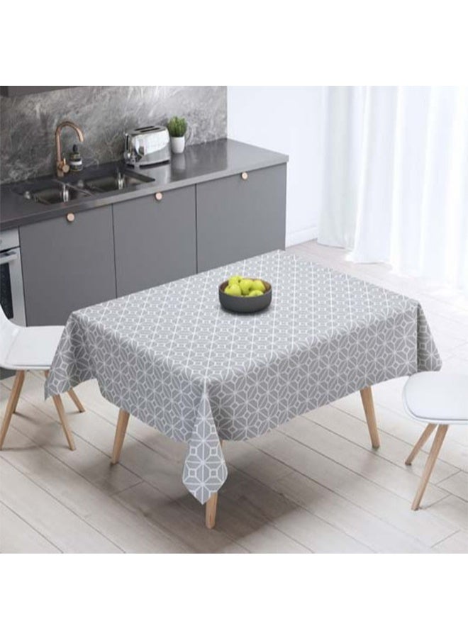 DUNISO Rectangular tablecloth, oil and waterproof tablecloth, dustproof coffee table tablecloth, heat-resistant and wear-resistant, suitable for dining tables, desks, dressing tables, counters, coffee tables, 132*178cm - Image 1