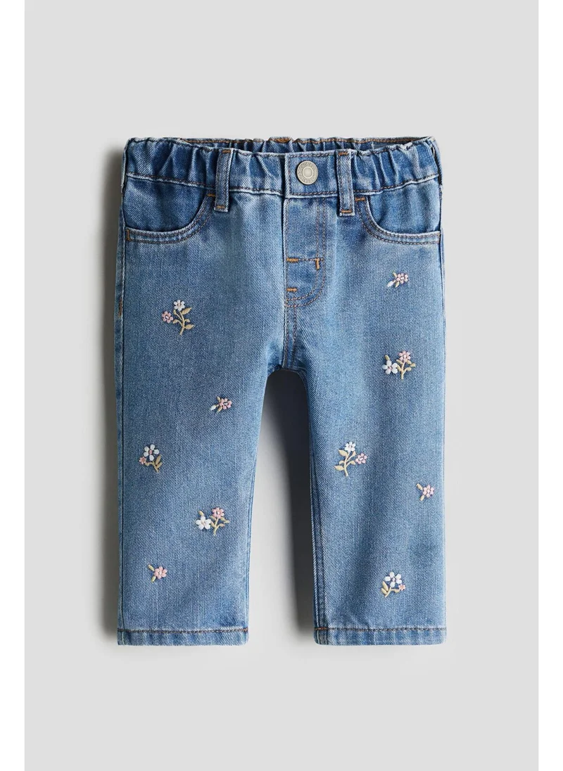 H&M Embroidery-detail jeans