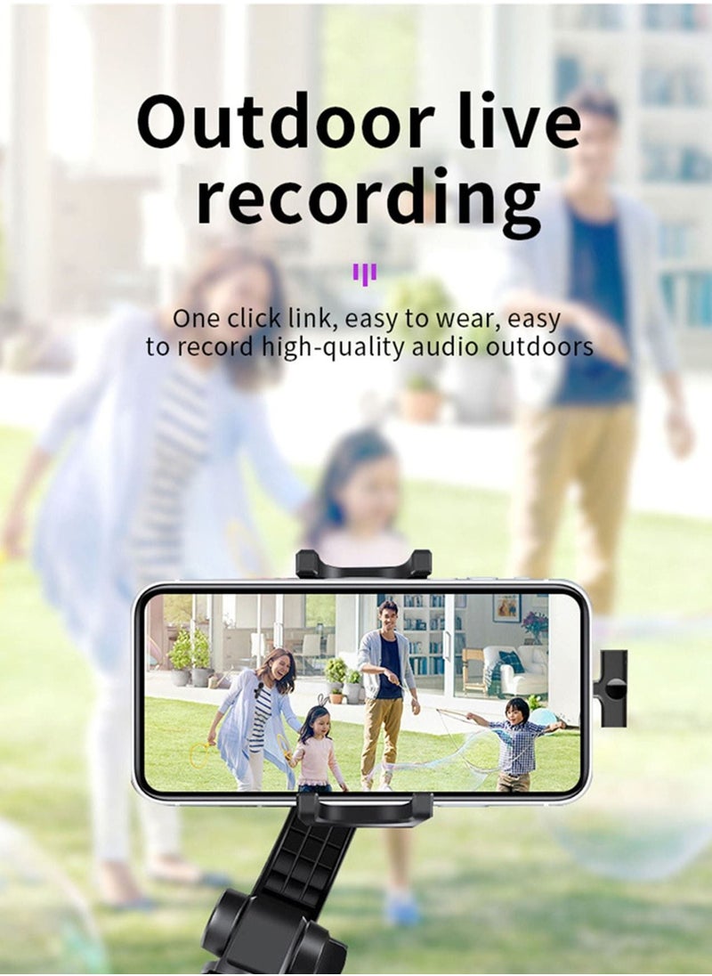 BORTONY Wireless Microphone Clip-on Microphone Single Lavalier Omnidirectional Collar Mic Microphone for Video Recording TikTok Live Stream Youtubers Interview Compatible with Type C Devices  - Image 5