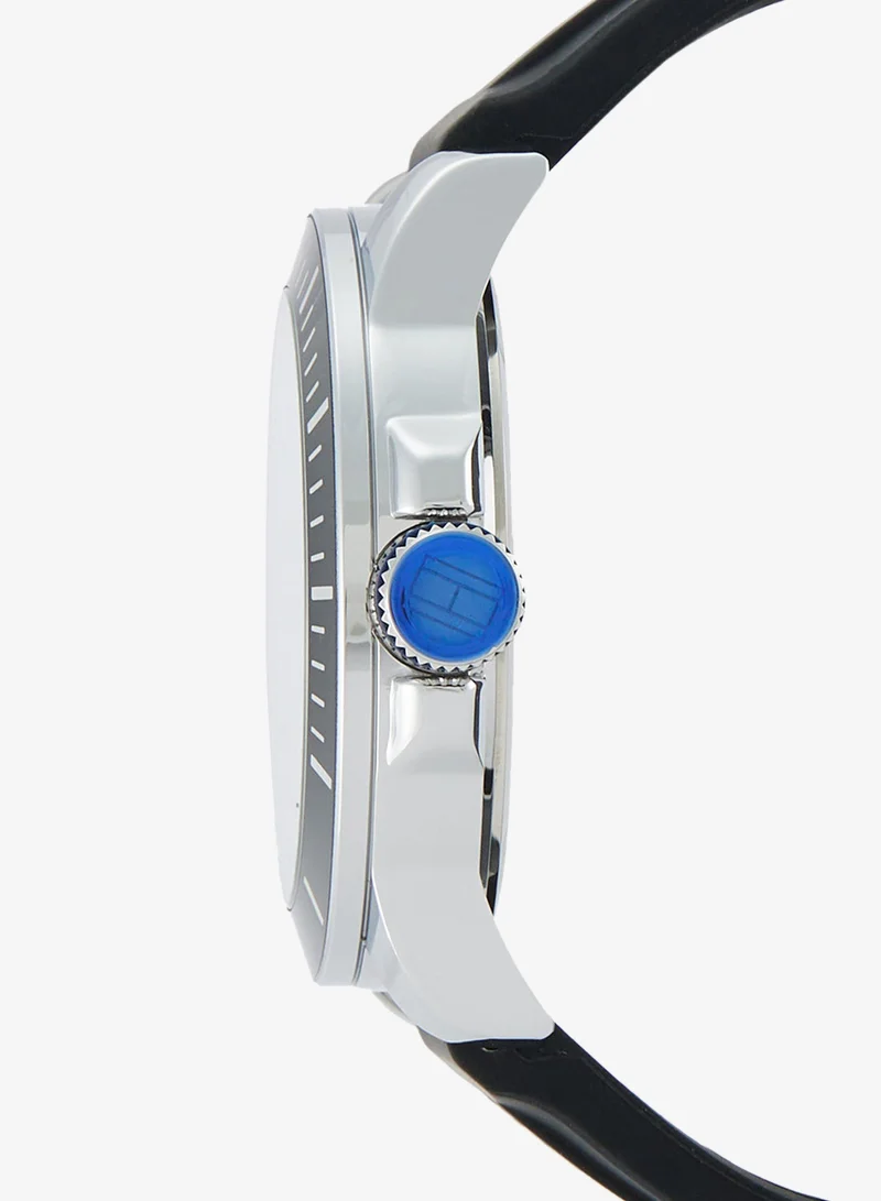 Tommy Hilfiger  3-Hand Mens Quartz Movement Watch With Black Silicone Bracelet - 1791661 for Men | Best Price UAE