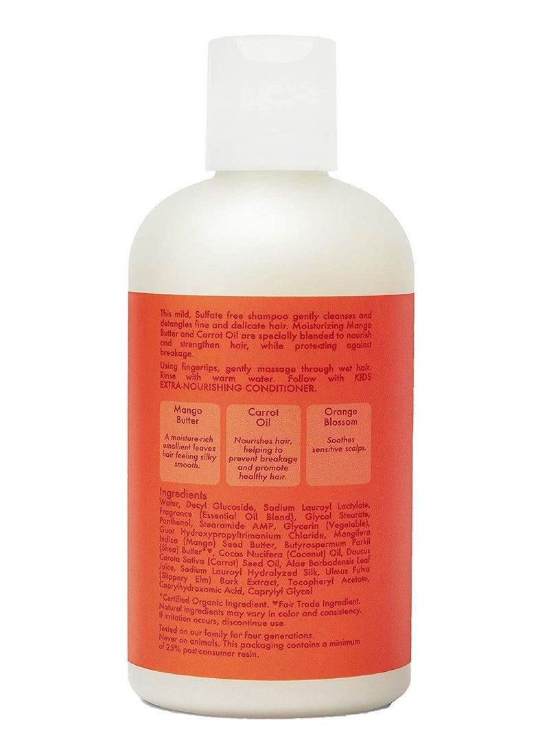 shea brand Mango And Carrot Extra-Nourishing Shampoo 237ml  - Image 2