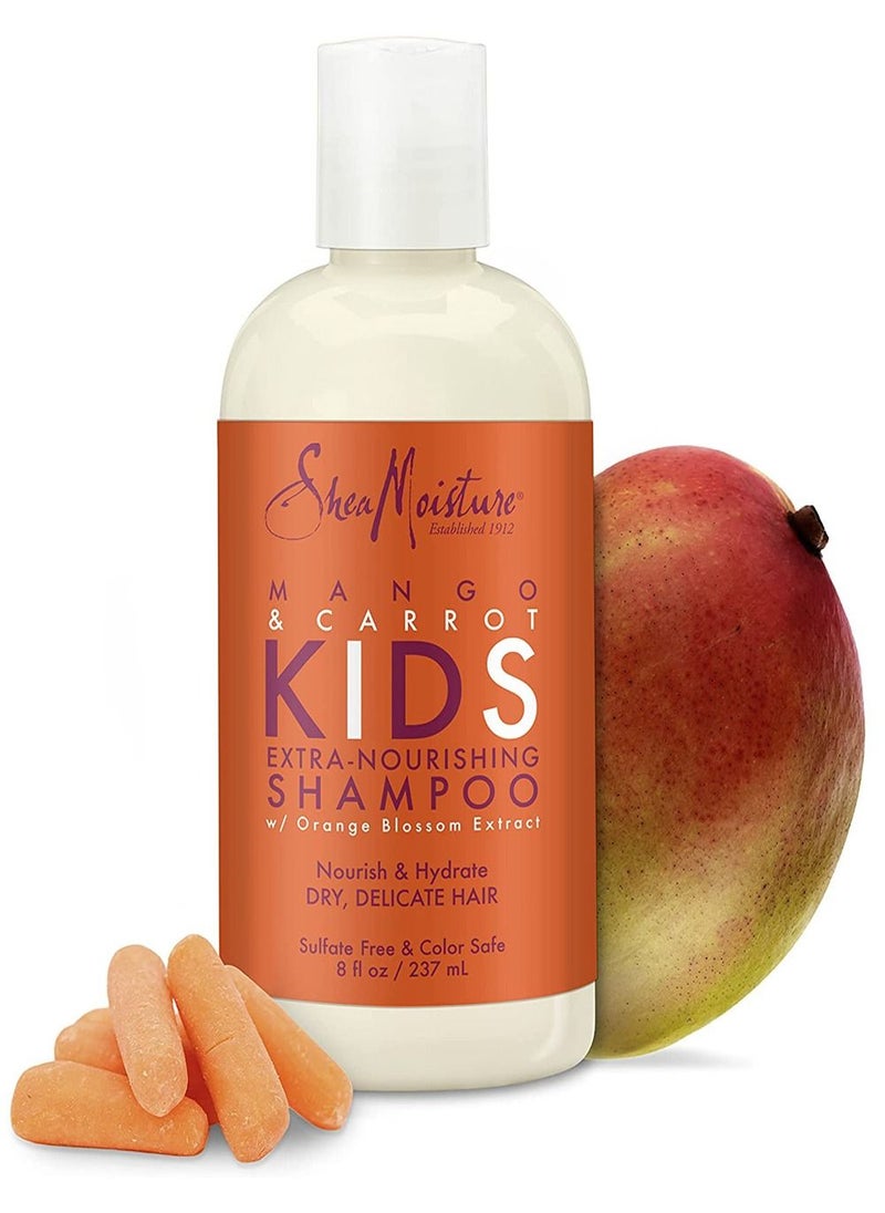 shea brand Mango And Carrot Extra-Nourishing Shampoo 237ml  - Image 3