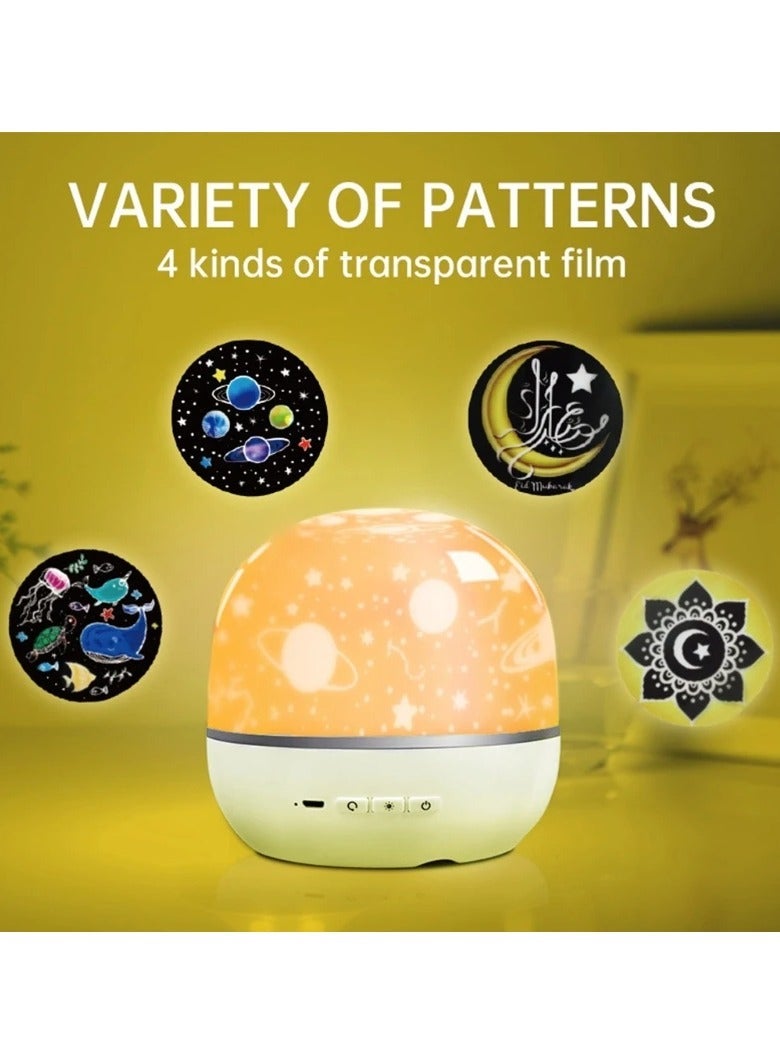 Bluetooth Speaker with Projection Lamp & Remote Control  Multifunctional Audio Player with Pre-loaded Content  Projects Ambient Patterns High-Quality Speaker - Image 5