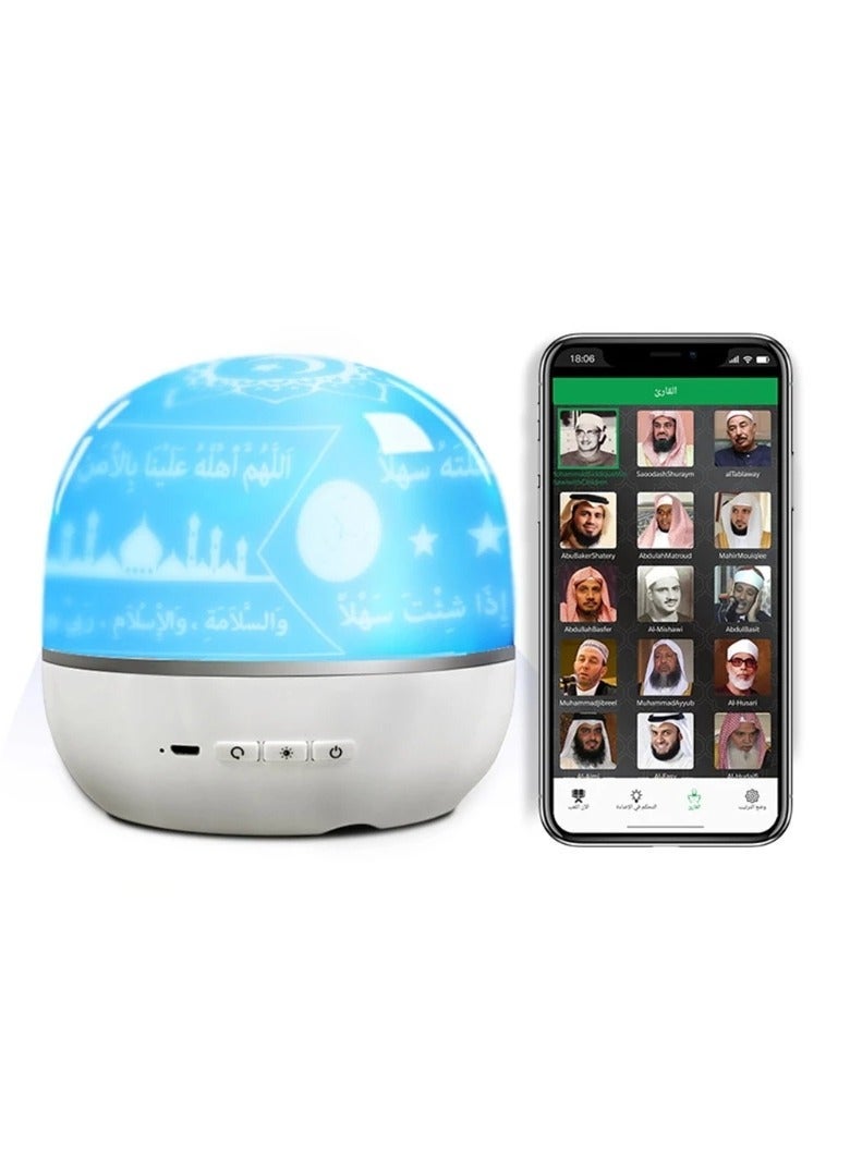 Bluetooth Speaker with Projection Lamp & Remote Control  Multifunctional Audio Player with Pre-loaded Content  Projects Ambient Patterns High-Quality Speaker - Image 1