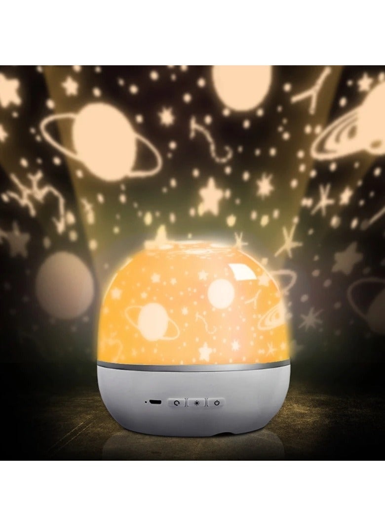 Bluetooth Speaker with Projection Lamp & Remote Control  Multifunctional Audio Player with Pre-loaded Content  Projects Ambient Patterns High-Quality Speaker - Image 4