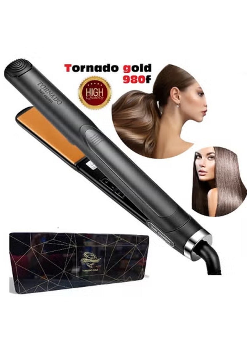 تورنيدو جولد مكواة شعر تورنيدو جولد الاحترافيه 2*1 علبه صفيح 980 درجه حرارة - Image 1