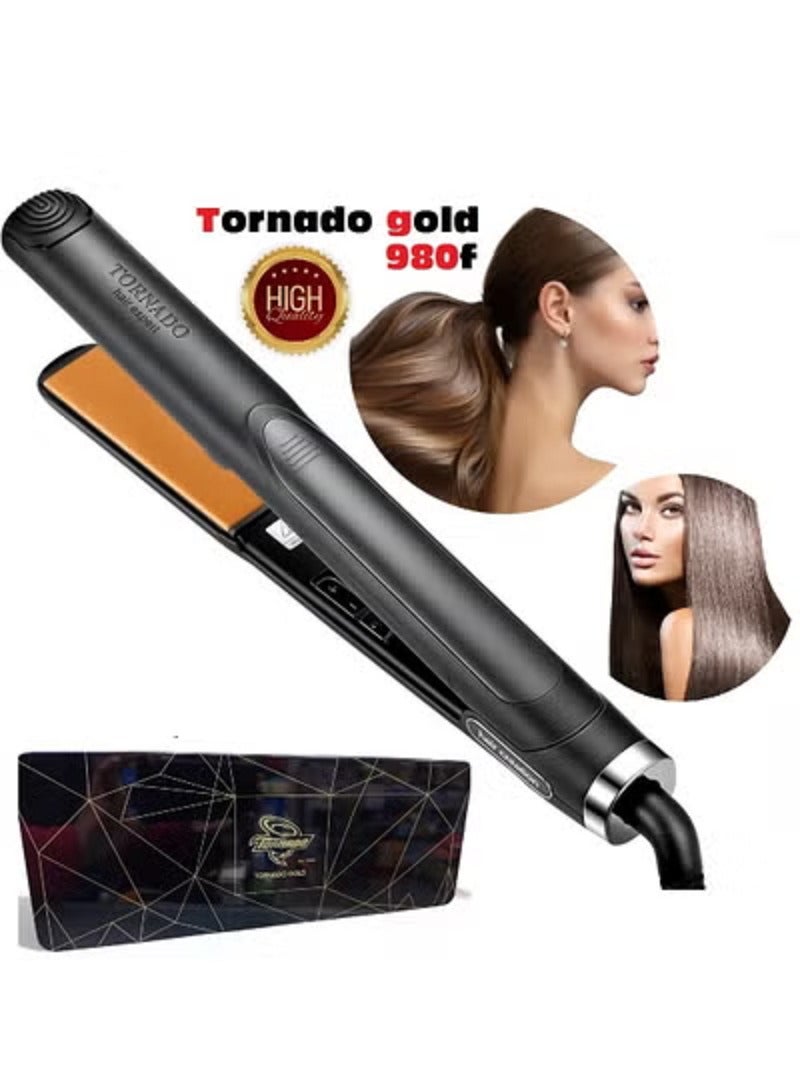 تورنيدو جولد مكواة شعر تورنيدو جولد الاحترافيه 2*1 علبه صفيح 980 درجه حرارة - Image 2