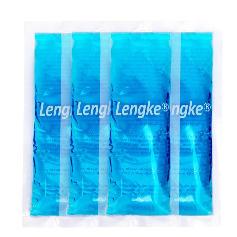 LengKe حزمة ثلج LengKe معتمدة من TSA 4 حزم حزم ثلج صغيرة قابلة لإعادة الاستخدام لحقيبة سفر مبردة للأنسولين - Image 3
