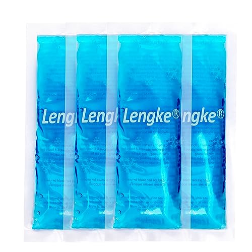 LengKe حزمة ثلج LengKe معتمدة من TSA 4 حزم حزم ثلج صغيرة قابلة لإعادة الاستخدام لحقيبة سفر مبردة للأنسولين - Image 2