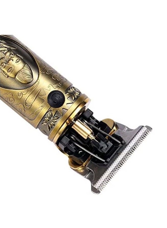 ماكينة حلاقة كهربائية، ماكينة حلاقة لحلاقة الشعر، مجموعة تشذيب اللحية ومقص الشعر، مجموعة ماكينة قص الشفرات الاحترافية، أدوات تشذيب ومقص، العناية الشخصية للحلاقة وإزالة الشعر، ماكينة تشذيب ذهبية - Image 3