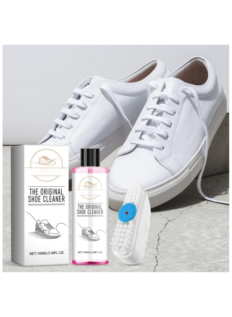SOLARAE Sneaker Cleaning Set | Shoe Whitening Kit | Shoe Cleaning Tool | White Sneaker Cleaner Kit, Friendly Shoe Cleaner Sneakers White Foam, Brush and 1 Microfiber Towel for All Material - Image 5
