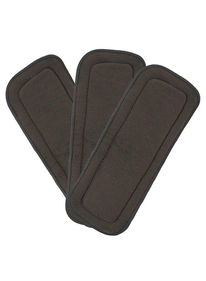 DOMENICO وسادات حفاضات قابلة لإعادة الاستخدام (عبوة من 3) حفاضات قماشية قابلة للغسل للأطفال مع وسادات خالية من الرطوبة للأطفال؛ الرضع؛ الصغار (وسادة حفاضات قماشية قياسية باللون الرمادي) - Image 1