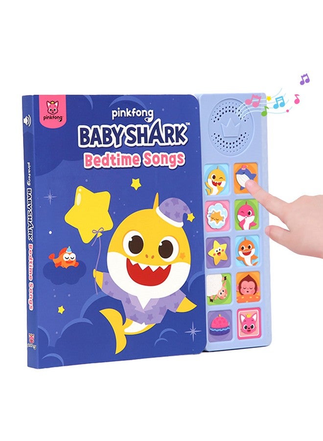 Pinkfong Baby Shark Bedtime Songs 10 Button Sound Book, Pinkfong Baby Shark Lullabies, Children's Sound Books, Interactive Learning Books for Toddlers, Learning & Education Toys, Baby Shark Gifts for Kids - Image 1