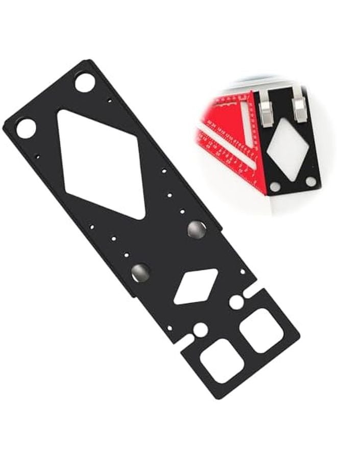 Qivine 340mm Track Saw Guide Rail Square 90 Degree Right Angle with Anti Tip Design Black - Image 2