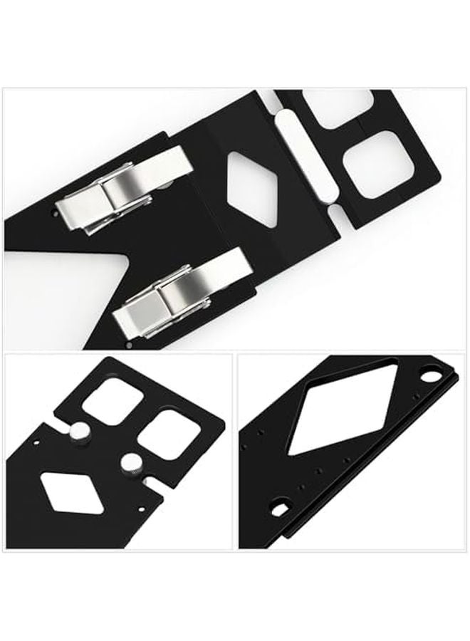 Qivine 340mm Track Saw Guide Rail Square 90 Degree Right Angle with Anti Tip Design Black - Image 4