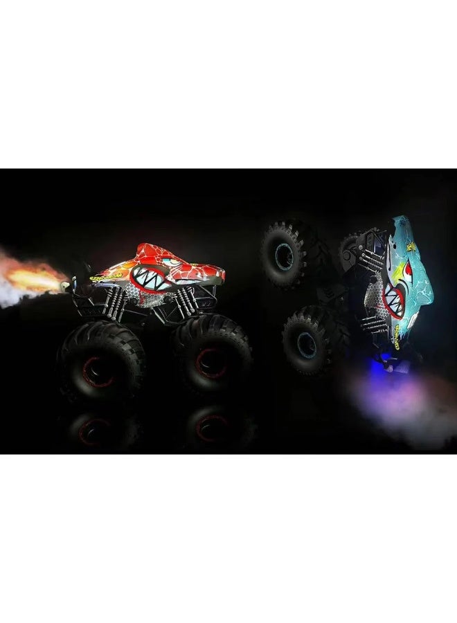 ستيم سيارة حركات بهلوانية واقفة على شكل سمكة قرش تعمل بالتحكم عن بعد مزودة برذاذ من مادة البولي فينيل كلوريد - Image 3