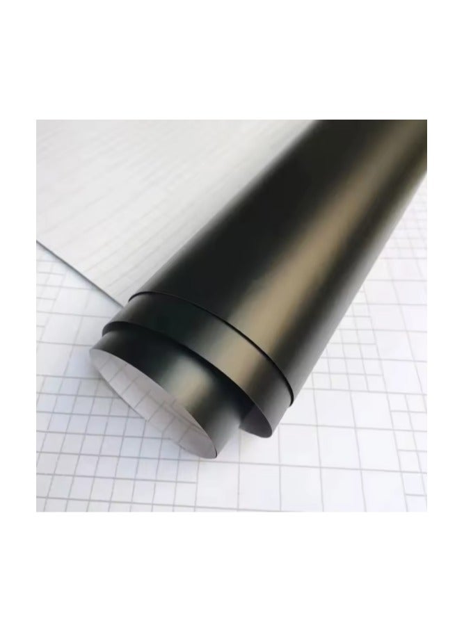 ركس رول ستيكر لون اسود مطفي للرسم و الطباعة لاصق 50 متر * 1.22 سم - Image 2
