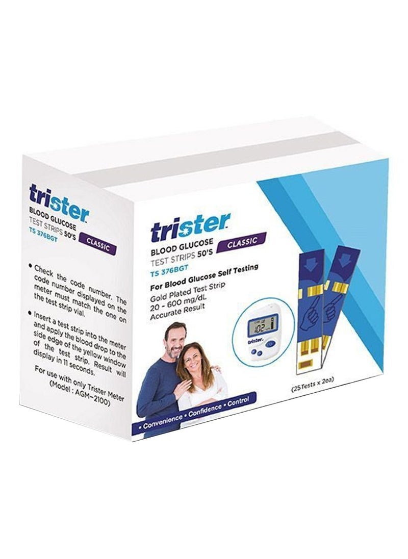trister - Blood Glucose Self Testing Strips- 50's - Image 1
