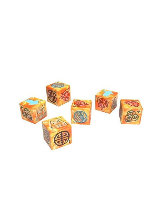 USAopoly - Avatar The Last Airbender Premium Dice Set ; Collectible D6 Dice ; Custom Dice With Collectible Tin Case ; Officially Licensed 6Sided Dice - Image 1