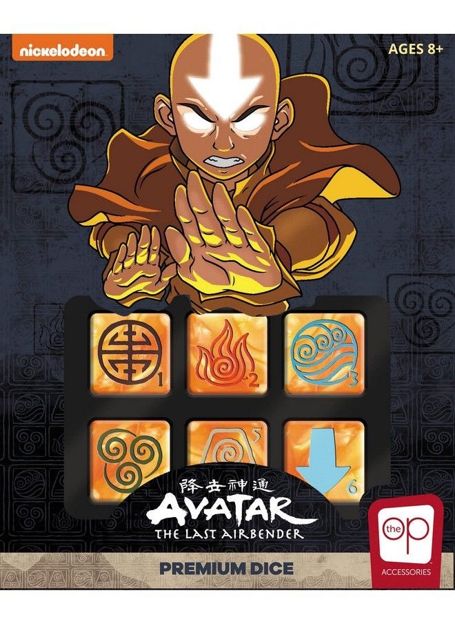 USAopoly - Avatar The Last Airbender Premium Dice Set ; Collectible D6 Dice ; Custom Dice With Collectible Tin Case ; Officially Licensed 6Sided Dice - Image 1