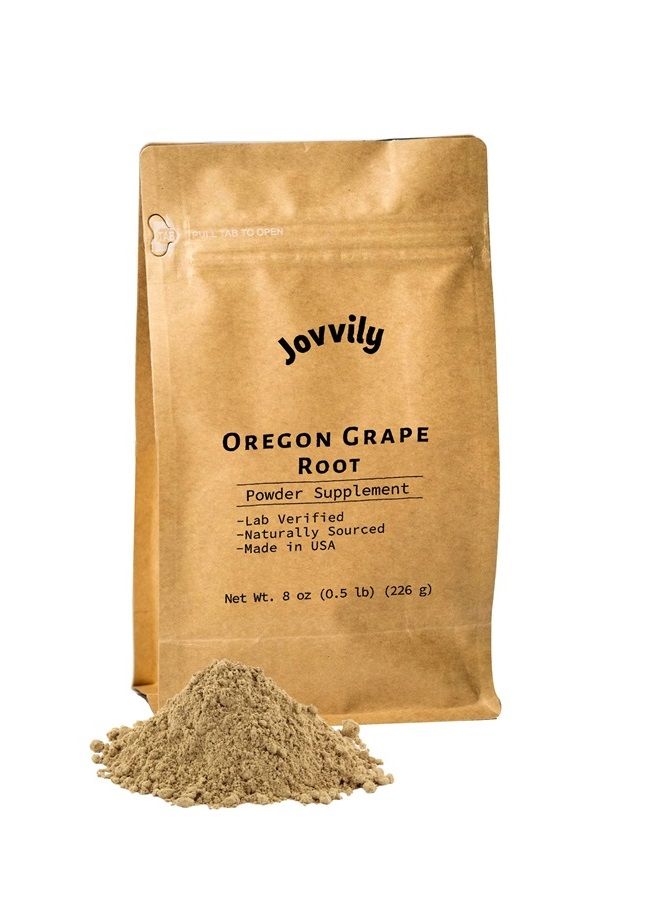 Jovvily Oregon Grape Root Powder - 8 oz - Single Ingredient, Herbal Supplement - Image 1