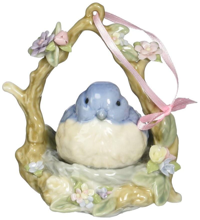 Cosmos SB49057 Fine Porcelain Blue Bird Ornament Figurine 4Inch