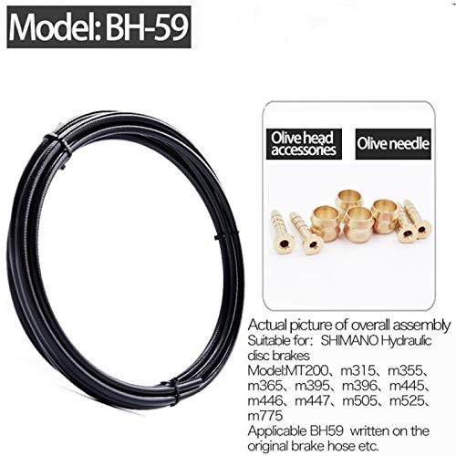 YBEKI 2500mm Kevlar Teflon Hydraulic Disc Brake Hose Kit with Brass Fittings – Compatible with Shimano BH59/BH90, SRAM, Magura - Image 2