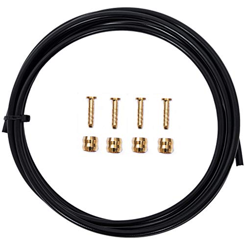 YBEKI 2500mm Kevlar Teflon Hydraulic Disc Brake Hose Kit with Brass Fittings – Compatible with Shimano BH59/BH90, SRAM, Magura - Image 1